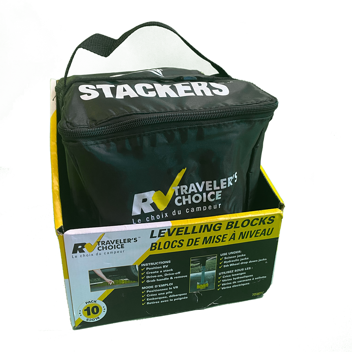 Leveling Blocks w/ Handle & Carrying Bag (10/PKG) - "RVTC"