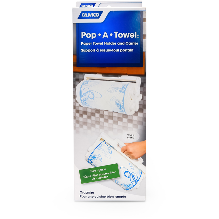 Holder for Paper Towel - "Pop-A-Towel"