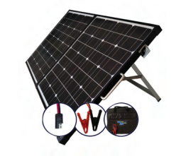 Solar Panel Kit, Portable (100 Watt Panel with 6 Amp Charge Controller)