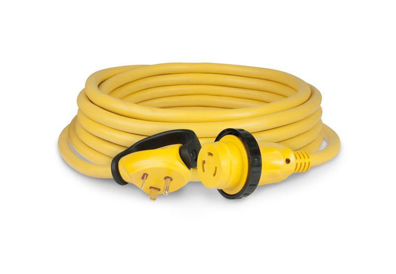 Power Cord (30 Amp) Twist Lock - Yellow [ 25 ft ]