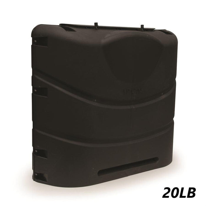 Propane Tank Cover for Dual Tank - 20LB [BLACK]